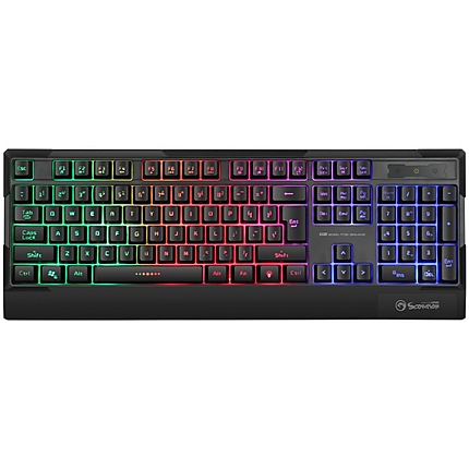 Marvo геймърска клавиатура Gaming Keyboard K606 - Wrist support, 104 keys, Anti-ghosting, Backlight - MARVO-K606