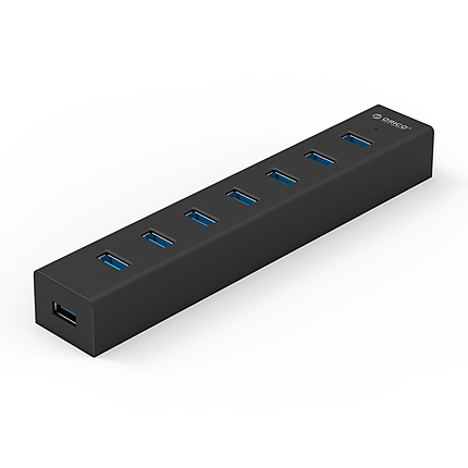 Orico хъб USB3.0 HUB 7 port Black - H7013-U3-AD