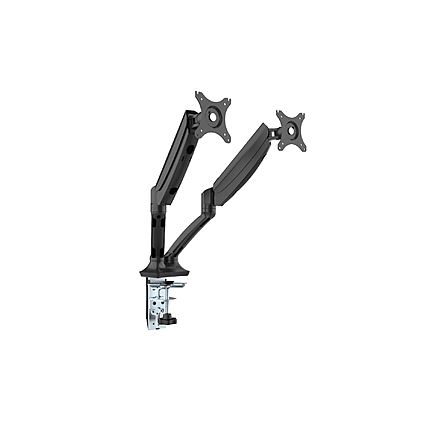 Makki Стойка за два монитора Monitor Mount - GL502  Aluminuim Black - 2 Monitors, Gas Lifters - MA-GL502-BK