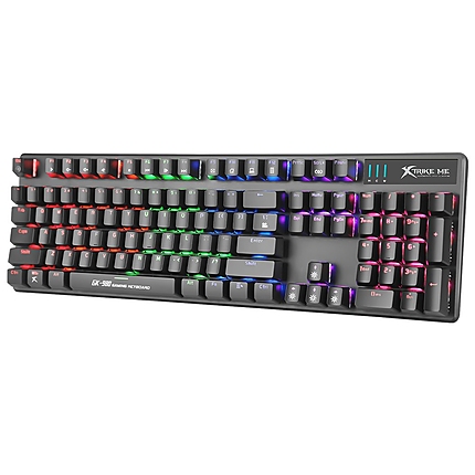 Xtrike ME механична клавиатура Gaming Keyboard Mechanical 104 keys GK-980 - Blue switches, Rainbow backlight