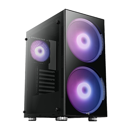 AeroCool кутия за компютър Case ATX - Python aRGB - 2 x 200mm ARGB fans/Tempered Glass - ACCM-PB15033.11