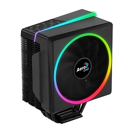 AeroCool охладител CPU Cooler - Cylon 4 BLACK aRGB PWM - ACTC-CL30410.01