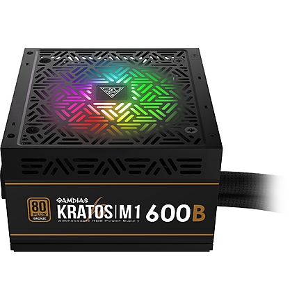 Gamdias Захранване PSU 600W Bronze Addressable RGB - KRATOS M1-600B