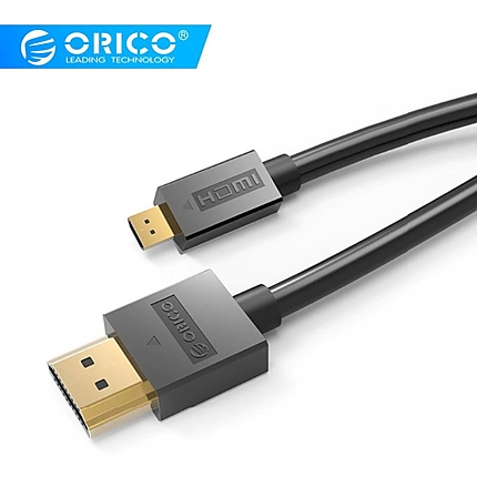 Orico кабел Cable HDMI 2.0 to Micro HDMI Type D, 4K/60Hz, 1m - HD101-10-BK