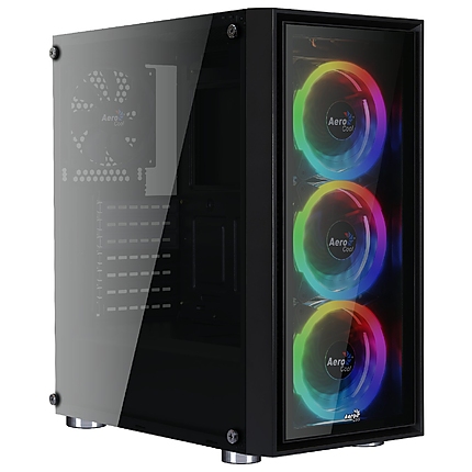 AeroCool кутия Case ATX - QuartZ Revo - Addressable RGB, 3 x 120mm fans - ACCM-PB07043.81