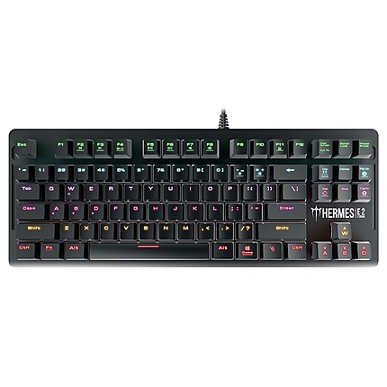 Gamdias геймърска клавиатура Gaming Keyboard Mechanical 87 keys - HERMES E2 7 COLOR