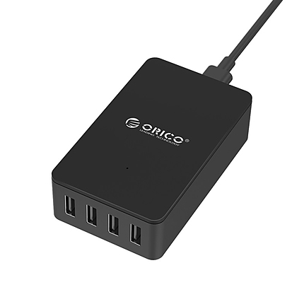 Orico зарядно за стена Smart Charger 220V - 34W 4 port black - CSE-4U