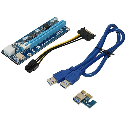 Makki Екстендер MAKKI Mining Riser PCI Express 1x to 16x - 270uf - MAKKI-SR135-270