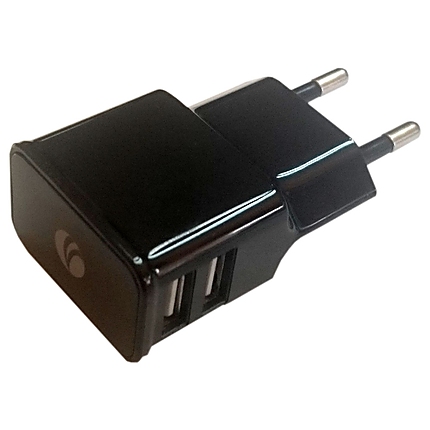 VCom Зарядно Charger AC / 2A 2xUSB - DC528