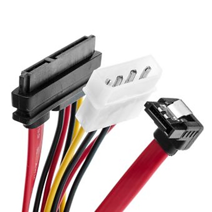 VCom Кабел SATA+Power Combo cable - CH321-0.45m