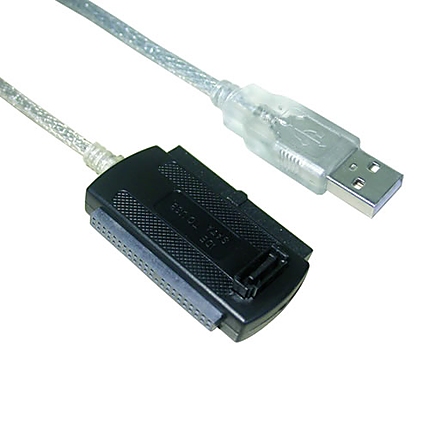 VCom Кабел адаптер USB to IDE+SATA - CU813-0.8m