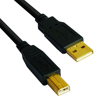 VCom Кабел USB 2.0 AM / BM High Grade GOLD - CU201G-B-5m