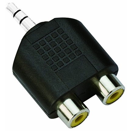 VCom Адаптер Adapter 3.5mm Stereo M / 2x RCA F - CA501