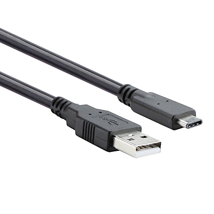 VCom Кабел USB 3.1 Micro type C / USB 2.0 AM Black - CU405-1.8m