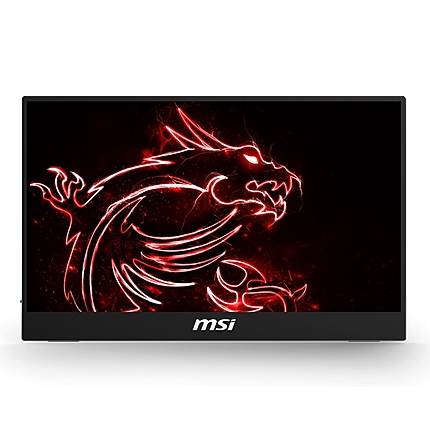 MSI OPTIX MAG161V, Portable Monitor, 15.6" (40cm), FHD 1920x1080, IPS Grade Panel, Anti-glare, Ultra Slim 5.1mm, 0.895kg, 700:1, DCR 100M:1, Built-in Speakers, 2x USB Type-C port, mini HDMI port, External USB Power