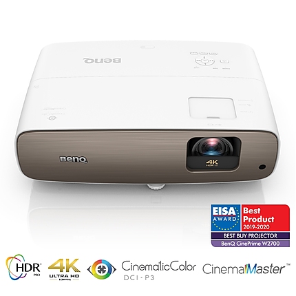 BenQ W2700, Cine Prime, 4K 3840x2160, HDR PRO, 2000 ANSI lumens, Zoom 1.3x, 30000:1, ISFccc, CinematicColor, Calibration report, 95% DCI-P3, 100% Rec.709, USB Type-A 3.0, Media reader, 2xHDMI, RS232, Audio Out, 12V Trigger,