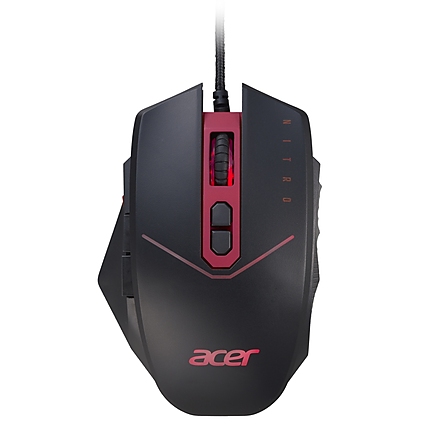 Acer Nitro Gaming Mouse Retail Pack, up to 4200 DPI, 6-level DPI Switch, 4 x 5g weights to customize, Burst Fire button