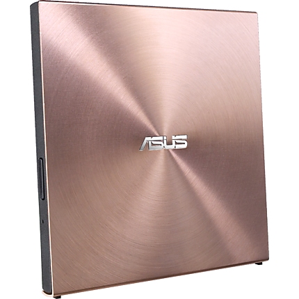 Външно записващо устройство ASUS UltraDrive SDRW-08U5S-U, Ultra Slim, 8X DVD burner, M-DISC support, Windows/Mac OS, Розово