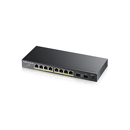 ZyXEL GS1100-10HP v2, unmanage PoE 8x Gigabit, 2x Fiber Uplink, 120 Watt PoE