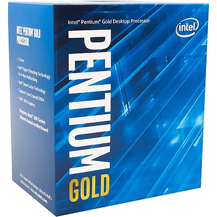 Процесор Intel Comet Lake Pentium Gold G6405, 2 Cores, 4.10 GHz, 4MB, 58W, LGA1200, BOX