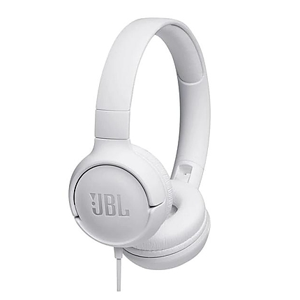 Слушалки on-ear JBL T500, Бял