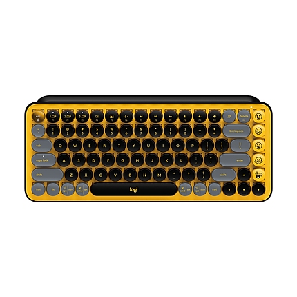 Logitech POP Keys Wireless Mechanical Keyboard With Emoji Keys - BLAST_YELLOW - US INT'L - INTNL