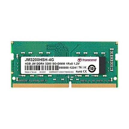 Transcend 4GB JM DDR4 3200 SO-DIMM 1Rx8 512Mx8 CL22 1.2V