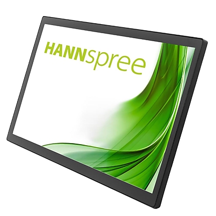 Тъч монитор HANNSPREE HT221PPB, TFT, 21.5 inch, Wide, Full HD, D-Sub, USB-C, HDMI, DP, 10 Point Touch, Черен