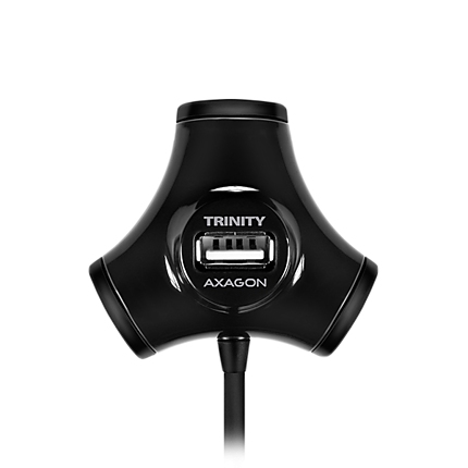 AXAGON HUE-X3B 4x USB2.0 TRINITY Black Hub