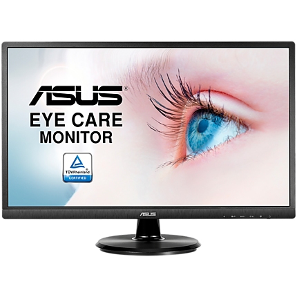 Монитор 23.8" ASUS VA249HE Black VA, 16:9, 1920x1080, 5ms, 250 cd/m, 3000:1, D-Sub, HDMI, vesa (90LM02W1-B02370)