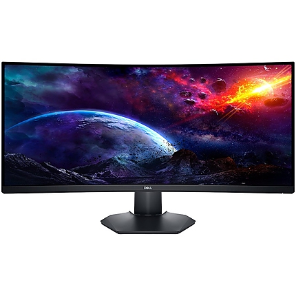 Dell Gaming LED Monitor S3422DWG, 34"  WQHD 3440x1440 144Hz VA AG 21:9 Curved 99% sRGB, 400cd/m2, 3000:1, 178Вє/178Вє, 1ms (MPRT) / 2ms GtG, Flicker Free, 2xHDMI, 1xDP, USB Hub (4xUSB 3.2) Audio Jack, Free Sync, Height, Slant ,Tilt Adj, 3Y