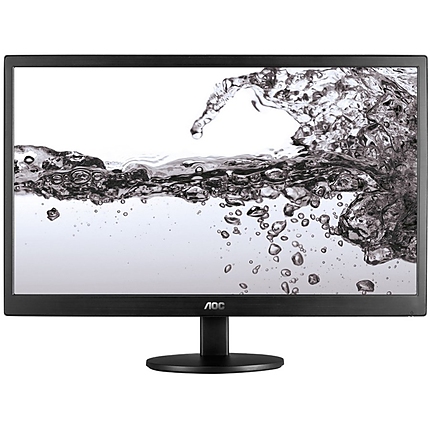 AOC Monitor LED E2270SWN (21.5“, TN, 16:9, 1920x1080, 700:1, 200 cd/m2, 5ms, VGA, Tilt, Vesa) Black, 3y