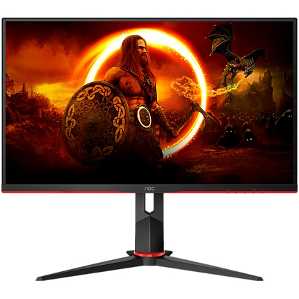 AOC Monitor LED 24G2U5/BK (23.8'', IPS, 16:9, 1920x1080, 1ms MTR, 1000:1, 100M:1, 178/178, 250 cd/m2, 3H, FreeSync, Borderless, Pivot, Swivel, Tilt, Height ajust., HDCP, DP, HDMI, VGA, Speakers, Tilt) 3y