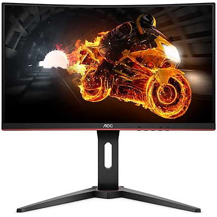 AOC Monitor LED C27G1 Curved Gaming (27вЂњ, 16:9, 1920x1080, VA, 144Hz, 250  cd/mВІ, 3000:1, 80M:1, 1 ms, 178/178В°, VGA, 2xHDMI, DP, Audio OUT, Tilt: -5/+35В°, Swivel, Tilt, H. Adjust, VESA, Ergonomic, Borderless) Black-Red, 3y