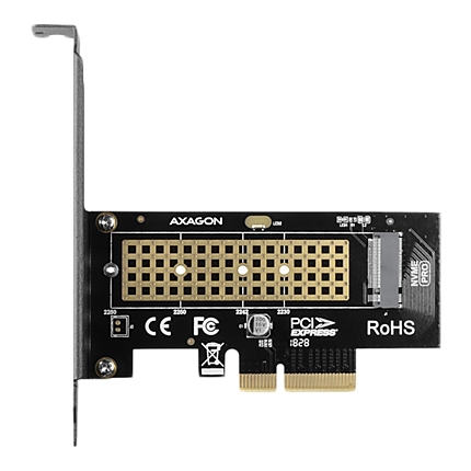 AXAGON PCEM2-N PCI-E 3.0 4x - M.2 SSD NVMe, up to 80mm SSD