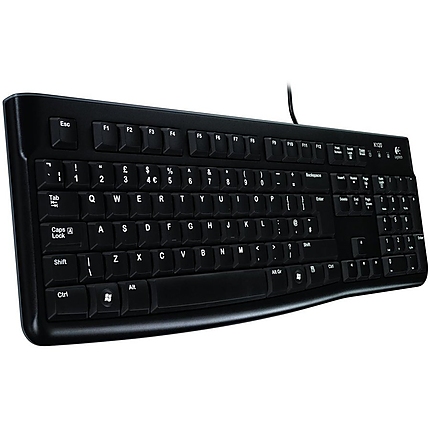 LOGITECH Corded  Keyboard K120 - Business EMEA - US International - BLACK