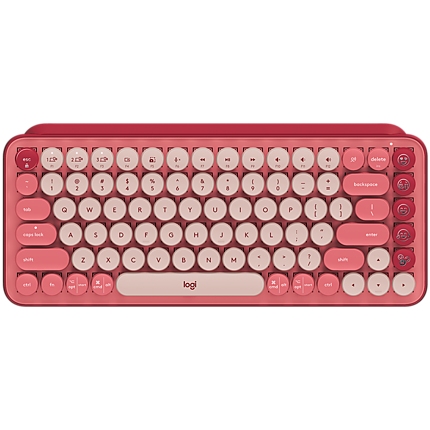 LOGITECH POP Keys Wireless Mechanical Keyboard With Emoji Keys - HEARTBREAKER_ROSE - US INT'L - BT - INTNL - BOLT