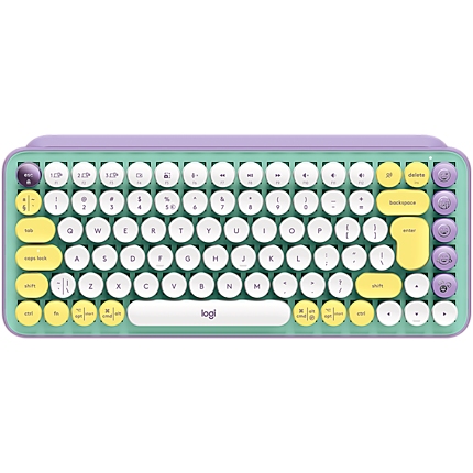 LOGITECH POP Keys Wireless Mechanical Keyboard With Emoji Keys - DAYDREAM_MINT - US INT'L - BT  - INTNL - BOLT