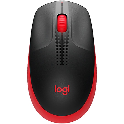 LOGITECH M190 Full-size wireless mouse - RED - 2.4GHZ - EMEA - M190