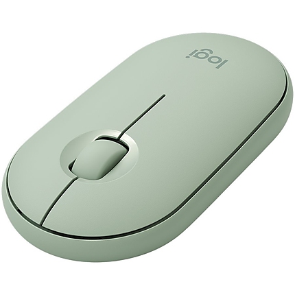 LOGITECH M350 Pebble Bluetooth Wireless Mouse - EUCALYPTUS