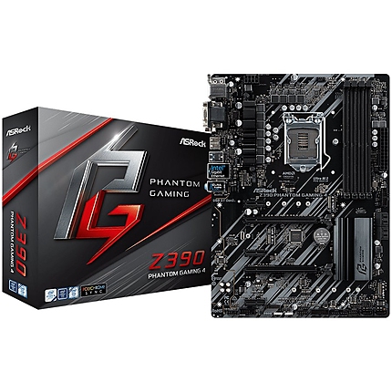 ASROCK Main Board Desktop Z390 (S1151, 4xDDR4,2xPCIe x16,3xPCI Ex1, 6 SATA3, 2xUltra M.2 ,GLAN,VGA,HDMI,DVI,COM Header, USB 3.1 ) ATX retail