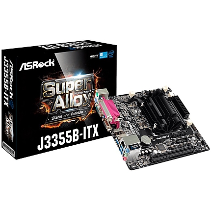 ASROCK Main Board Desktop (J3355 2.5GHz, DDR3 SO DIMM, 1xPCI 2.0x1,HDMI,VGA, 8ch, GLan,SATAIII,COM, LPT) Mini-ITX