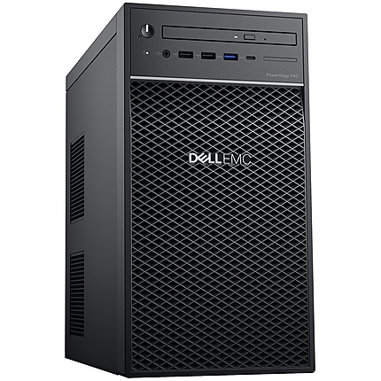 PowerEdge T40,3.5" MT Chassis,3 Cabled HDD,Soft. RAID,Xeon E-2224G 3.5G 8M 4C/4T,8GB 2666MT/s DDR4 ECC,1TB 7.2K SATA 6Gbps Entry,TPM 2.0,1x1GbE LOM(I219),DVD+/-RW,Intel AMT,1xPCIe x16,2xPCIe x4,PCI slot,2xDP,Serial,PS/2,300W PSU,9 USB+1 C-type,3Y NBD