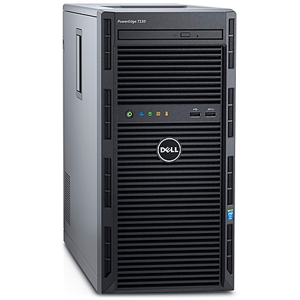 PowerEdge T140,Intel Xeon E-2124 3.3GHz 8M cache 4C/4T,3.5" Chassis up to 4 Cabled HDD and Software Raid,8GB 2666MT/s DDR4 ECC UDIMM,iDrac9 Bas.,1TB SATA 6Gbps 3.5"Cabled HDD,Embedded SATA,DVD+/-RW,TPM 1.2,On-Board LOM,3Y NBD