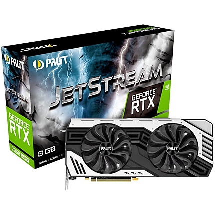 PALIT Video Card GeForce RTX 2060 SUPER nVidia, Jetstream 8GB GDDR6,256bit ,HDMI,3xDP,part# NE6206ST19P2-1061J