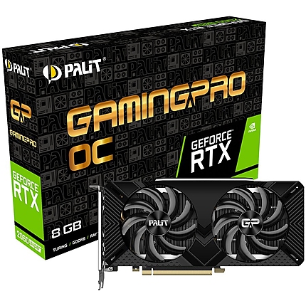 PALIT Video Card GeForce RTX 2060 SUPER nVidia, Gaming Pro OC 8GB GDDR6,256bit ,HDMI,3xDP,part# NE6206SS19P2-1062A