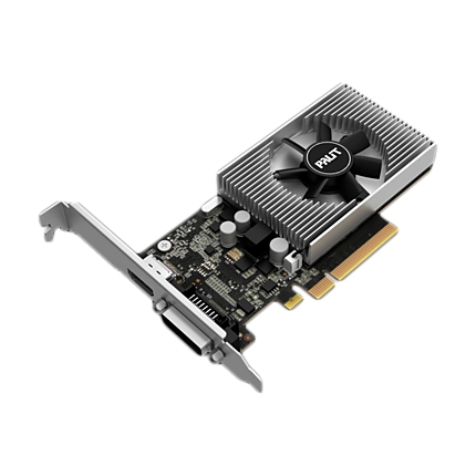 PALIT Video Card GeForce GT 1030 nVidia, 2GB DDR4, 64bit, DVI-D, HDMI, part# NE5103000646-1082F