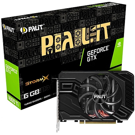 VC Palit nVidia GTX1660 StormX 6GB GDDR5, 192bit, DVI, HDMI, DP part# NE51660018J9-165F