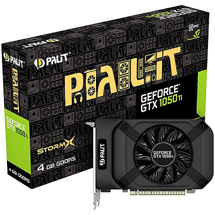 VC Palit nVidia GTX1050Ti StormX 4096MB 128BIT , Dual DVI+HDMI+DP part N #NE5105T018G1-1076F