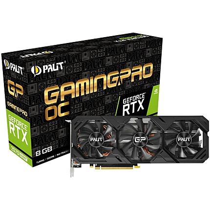 VC Palit nVidia RTX2070 SUPER Gaming Pro OC 8GB GDDR6 ,256bit, HDMI, 3xDP part# NE6207ST19P2-180T